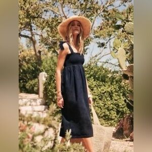 Sezane Navy Blue Summer Sundress Size 34 or XS